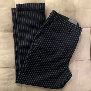Pinstripe Grayson Pant in Navy Blue (NWT)